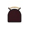 Holland Bar Stool Co 25" Swivel Counter Stool, Black Wrinkle, Nat Back, Canter Bordeaux Seat 83025BWNatMplB005 - alternate 4